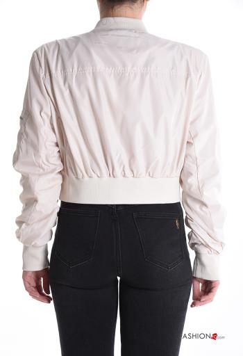 mini Bomber Jacket with zip with elastic with lining with pockets - ph 2