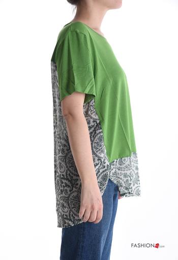 T-shirt in Cotone maniche corte girocollo Fantasia paisley - ph 3