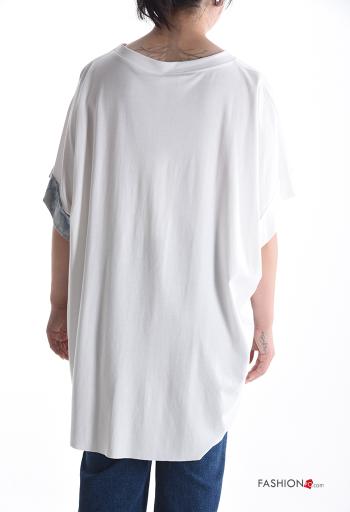 T-shirt girocollo oversize maniche corte - ph 2
