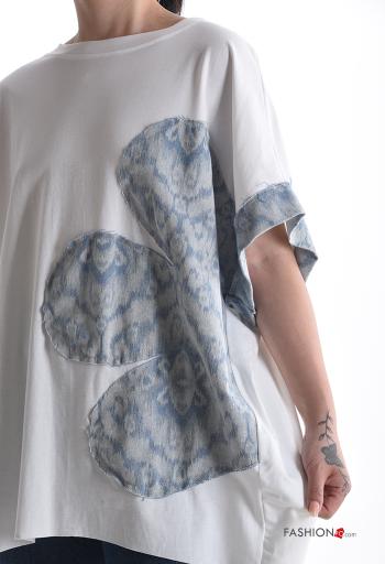 T-shirt girocollo oversize maniche corte - ph 4
