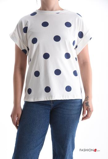 gepunktet T-shirt aus Baumwolle - ph 1