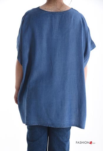 short sleeve Blouse with v-neck - ph 2