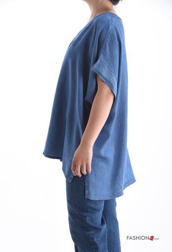 short sleeve Blouse with v-neck - ph 3