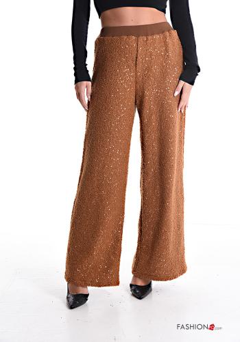 Pantalone con paillettes con elastico