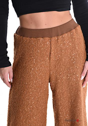 Pantalone con paillettes con elastico - ph 4