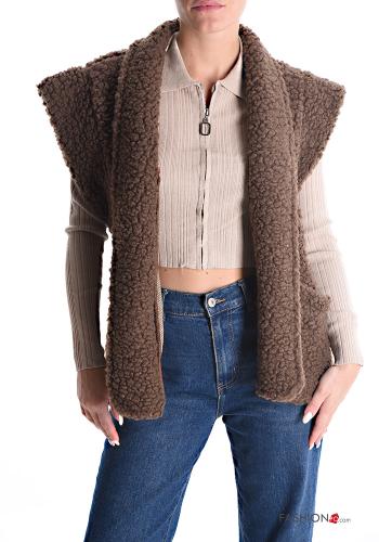 Chaleco Teddy con bolsillos - ph 1