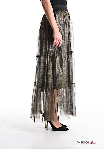 lurex Longuette Skirt with flounces with elastic - ph 3