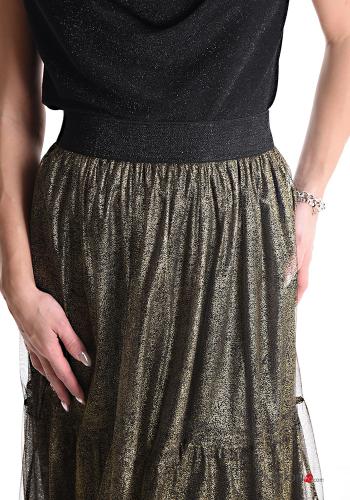 lurex Longuette Skirt with flounces with elastic - ph 4