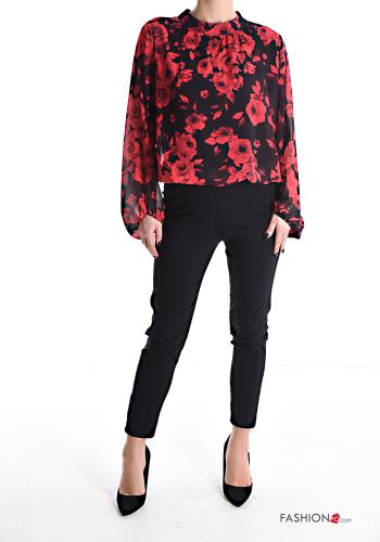 Blusa mangas de globo/ abullonada Estampado Floral - ph 5