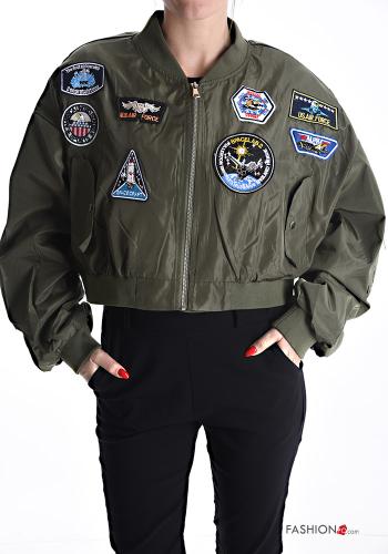 Bomber courte avec poches avec fermeture éclair - ph 1