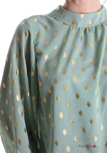 Blouse manches bouffantes Imprimé à pois - ph 4