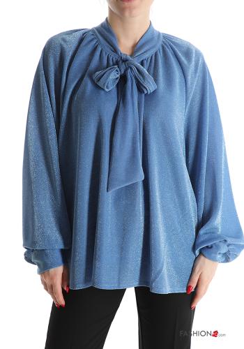 Blouse lurex avec noeud - ph 1