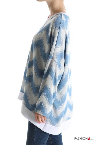 Felpa in Cotone Fantasia chevron - ph 3