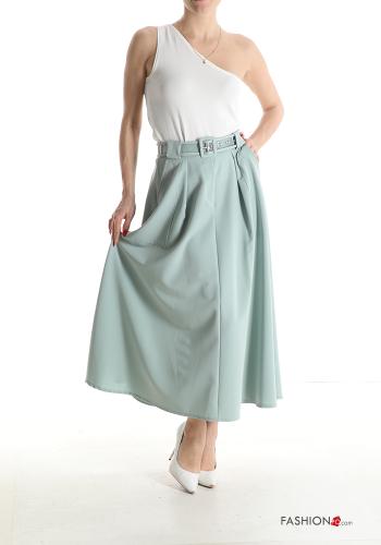 Gonna Longuette con elastico con cintura con tasche - ph 5