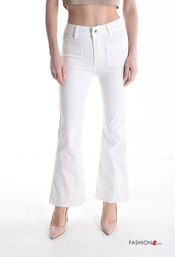 Cotton Jeans with buttons with zip with pockets - ph 1