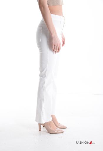 Cotton Jeans with buttons with zip with pockets - ph 3