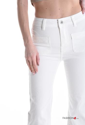 Cotton Jeans with buttons with zip with pockets - ph 4