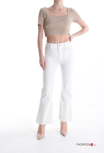 Cotton Jeans with buttons with zip with pockets - ph 5