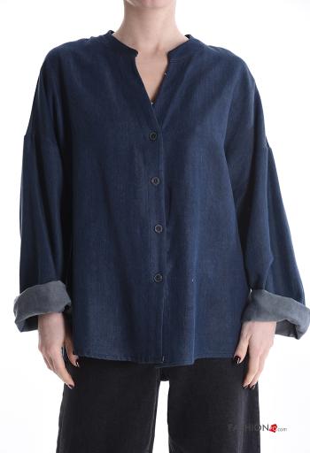 Chemise manches longues à boutons