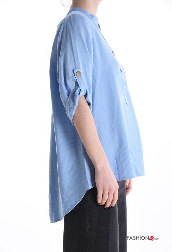 Blouse à boutons manches à trois-quarts - ph 3