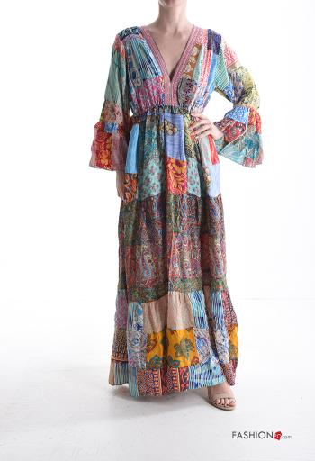 Bedrucktes Kleid aus Seide - ph 1