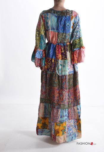 Bedrucktes Kleid aus Seide - ph 2