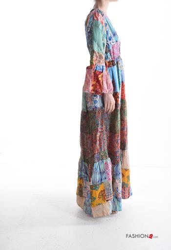 Bedrucktes Kleid aus Seide - ph 3