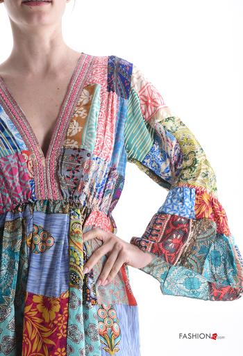 Bedrucktes Kleid aus Seide - ph 4