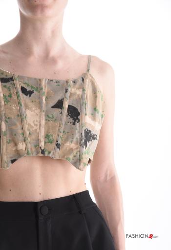 Top in Cotone Fantasia camouflage - ph 4
