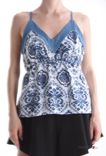 Top in Lino Fantasia stampata - ph 1