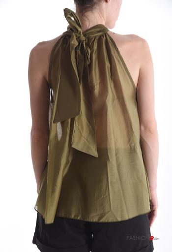 sleeveless Top with flounces with bow - ph 2