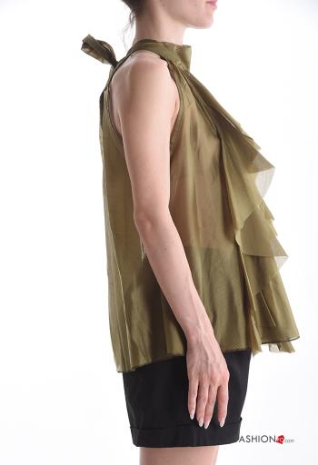 sleeveless Top with flounces with bow - ph 3