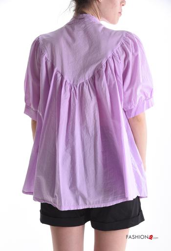 Camicia in Cotone Fantasia ricamata - ph 2