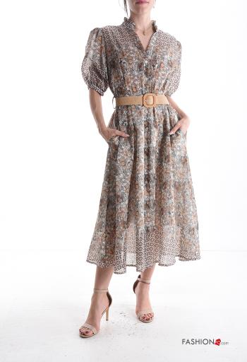 Vestido Padrão Estampado