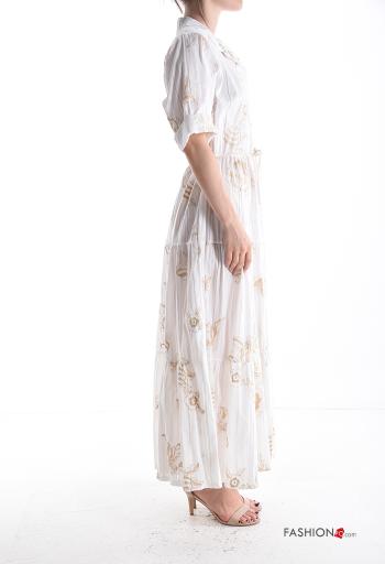 Abito in Cotone Fantasia ricamata - ph 3
