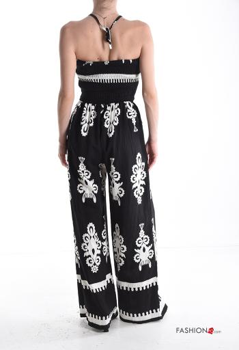Bedrucktes Kleid aus Leinen - ph 2