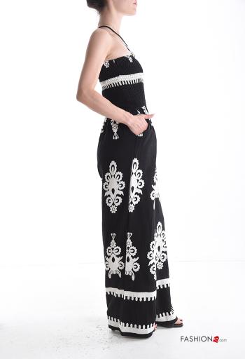 Bedrucktes Kleid aus Leinen - ph 3