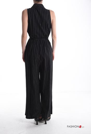 Streifenmuster Kleid aus Leinen - ph 2