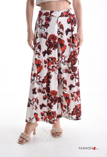 Pantalone in Cotone Fantasia stampata