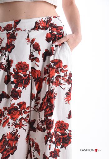 Pantalone in Cotone Fantasia stampata - ph 4