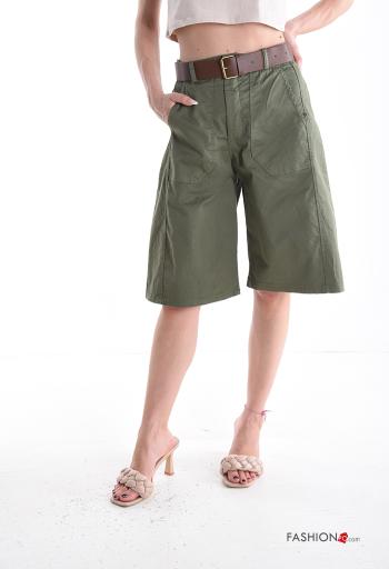 Cotton Bermuda with belt - ph 1