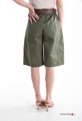 Cotton Bermuda with belt - ph 2