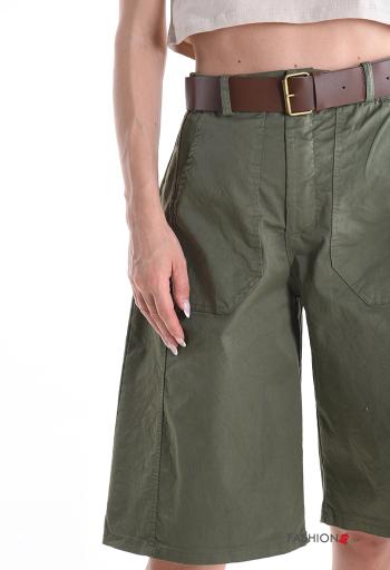 Cotton Bermuda with belt - ph 4