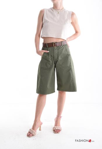 Cotton Bermuda with belt - ph 5