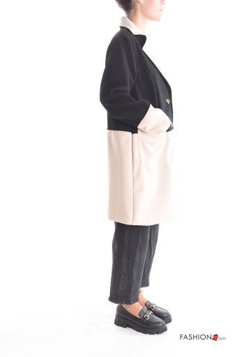 long sleeve Coat with buttons with lining with pockets - ph 3