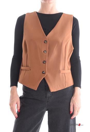 Colete com botões gola V - ph 1