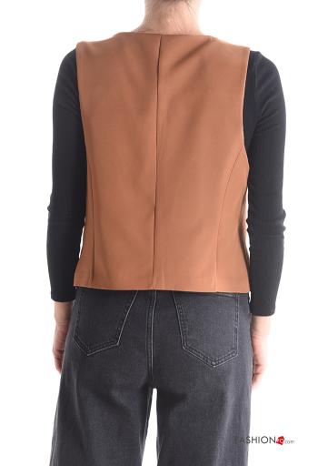 Colete com botões gola V - ph 2