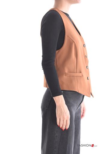 Colete com botões gola V - ph 3