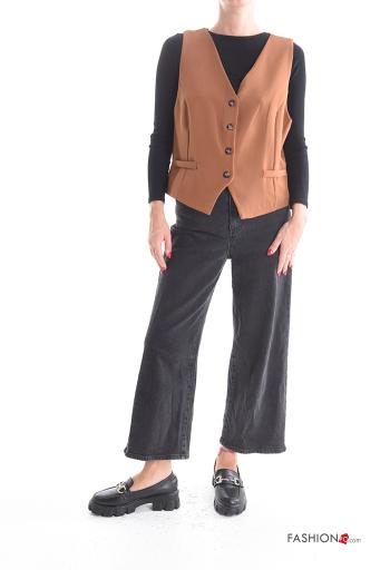 Colete com botões gola V - ph 5