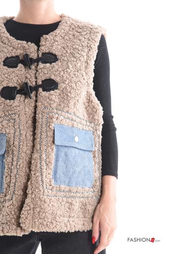 Colete com fivela com bolsos sem forro - ph 4